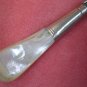 VINTAGE UNKNOWN BRAND PATTERN MOTHER OF PEARL CASSEROLE SPOON FLATWARE SILVERWARE SILVERPLATE