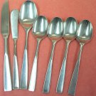 STANLEY ROBERTS CROWN SRB 12 SRB12 7pc STAINLESS FLATWARE SILVERWARE