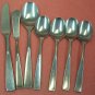 STANLEY ROBERTS CROWN SRB 12 SRB12 7pc STAINLESS FLATWARE SILVERWARE