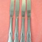 REED & BARTON LA BOHEME 4 PLACE KNIVES REBACRAFT STAINLESS FLATWARE SILVERWARE