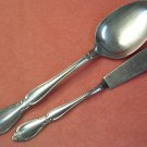 ONEIDA CHATELAINE SERVING SPOON & SPREADER COMMUNITY STAINLESS FLATWARE SILVERWARE