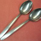 ENGLISHTOWN CRAFTS ENS 2 ENS2 2 SERVING  TABLE SPOONS STAINLESS SILVERWARE FLATWARE