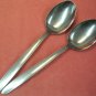 ENGLISHTOWN CRAFTS ENS 2 ENS2 2 SERVING  TABLE SPOONS STAINLESS SILVERWARE FLATWARE