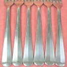 LIFETIME CUTLERY HOAN LCU 86 LCU 86 6 SEAFOOD FORKS STAINLESS SILVERWARE FLATWARE