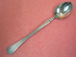 REED & BARTON BIRCH HALL ICED DRINK SPOON 18/10 STAINLESS FLATWARE SILVERWARE