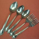 STANLEY ROBERTS FAIRMONT 2FORKS &3 SPOONS STAINLESS FLATWARE SILVERWARE
