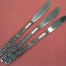 PAGEANT HARVEST 3 PLACE KNIVES STAINLESS FLATWARE SILVERWARE