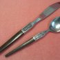 EKCO LA JOYA  TEASPOON & PLACE KNIFE ETERNA STAINLESS STEEL FLATWARE SILVERWARE