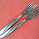 INTERNATIONAL INS 183 INS183 2 SALAD FORKS SUPERIOR  STAINLESS FLATWARE SILVERWARE