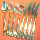 LUZERNE 18/10 SPOON 4 KNIVES &3 FORKS STAINLESS FLATWARE SILVERWARE