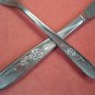 ONEIDA LTD WM A ROGERS SWEET BRIAR FORK & KNIFE STAINLESS FLATWARE SILVERWARE