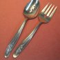 ONEIDA ROSEANNE ROSE PASTEL 2 SERVERS CUSTOM STAINLESS FLATWARE SILVERWARE