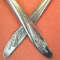 ONEIDA ROSEANNE ROSE PASTEL 2 SERVERS CUSTOM STAINLESS FLATWARE SILVERWARE