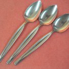 INTERNATIONAL INS 242 INS242 3 SERRATED SPOONS WM ROGERS STAINLESS FLATWARE SILVERWARE