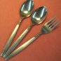 RIVIERA RIF 12  RIF12 2 TEASPOONS & SALAD FORK STAINLESS FLATWARE SILVERWARE