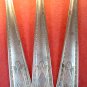 NATIONAL NASCO SILVER SEVENTEEN 3 SERVING SPOONS FLATWARE SILVERWARE SILVERPLATE