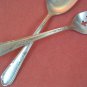 ONEIDA Wm A ROGERS MEADOWBROOK HEATHER SERVING SPOON & FORK FLATWARE SILVERWARE SILVERPLATE