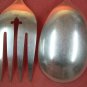 ONEIDA Wm A ROGERS MEADOWBROOK HEATHER SERVING SPOON & FORK FLATWARE SILVERWARE SILVERPLATE