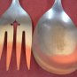 ONEIDA Wm A ROGERS MEADOWBROOK HEATHER SERVING SPOON & FORK FLATWARE SILVERWARE SILVERPLATE