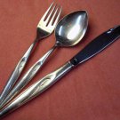ONEIDA COMMUNITY FLIGHT SPOON FORK KNIFE 1963 FLATWARE SILVERWARE SILVERPLATE