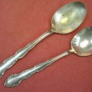 ONEIDA LTD 1881 ROGERS FLIRTATION SUGAR & PLACE SPOONS FLATWARE SILVERWARE SILVERPLATE