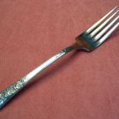 WOOD ROSE FORK 1950 SILVER PLATE SILVERPLATE SILVERWARE FLATWARE WOOD ROSE FORK 1950 SILVER PLATE SILVERPLATE SILVERWARE FLATWARE