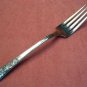 WOOD ROSE FORK 1950 SILVER PLATE SILVERPLATE SILVERWARE FLATWARE
