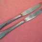 ONEIDA MELBOURNE ROUSSEAU 2 KNIVES NORTHLAND STAINLESS FLATWARE SILVERWARE