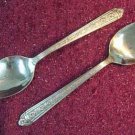 ORLEANS SILVER ORL 44 ORL44 2 SPOONS  STAINLESS FLATWARE SILVERWARE