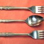 NATIONAL NST 35 NST35 TEASPOON &2 FORKS STAINLESS FLATWARE SILVERWARE