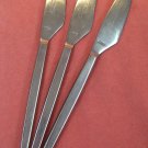 HULL PRINCESS LILLIAN 3 PLACE KNIVES STAINLESS STEEL FLATWARE SILVERWARE
