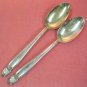 INTERNATIONAL HOLMES & EDWARDS DANISH PRINCESS 2 SERVING SPOONS 1938 SILVERPLATE FLATWARE SILVERWARE