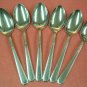 ONEIDA FLIGHT 6 PLACE SPOONS ONEIDACRAFT DELUXE STAINLESS FLATWARE SILVERWARE