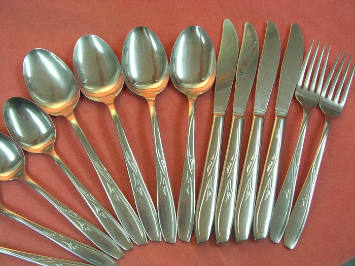 International Ins 216 Ins216 15pc Silco Stainless Flatware Silverware