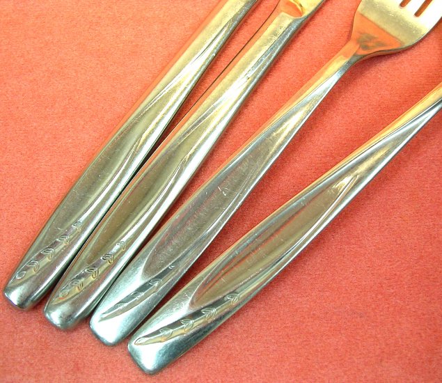 INTERNATIONAL LAWNCREST 6pc ROGERS CUTLERY Co STAINLESS FLATWARE SILVERWARE