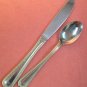 INTERNATIONAL ROYAL BEAD GOLD TEASPOON & KNIFE STAINLESS FLATWARE SILVERWARE