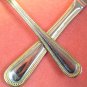 INTERNATIONAL ROYAL BEAD GOLD TEASPOON & KNIFE STAINLESS FLATWARE SILVERWARE