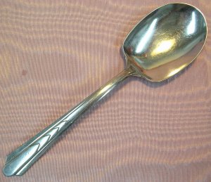 EKCO EKS 7 EKS7 CASSEROLE SERVING SPOON STAINLESS FLATWARE SILVERWARE