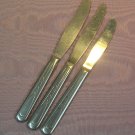 EKCO EKS 7 EKS7 3 PLACE KNIVES STAINLESS FLATWARE SILVERWARE