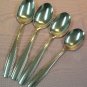 ONEIDA FREMONT GLOSSY 4 SPOONS STAINLESS FLATWARE SILVERWARE