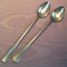 WALLACE WAS 11 WAS11 2 ICED DRINK SPOONS STAINLESS FLATWARE SILVERWARE
