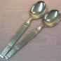 MSI MERCHANDISE SERVICE INC DANIKA 2 SOLID SERVING SPOONS STAINLESS FLATWARE SILVERWARE
