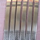 MSI MERCHANDISE SERVICE INC DANIKA 6 PLACE KNIVES STAINLESS FLATWARE SILVERWARE