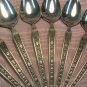 RIVIERA CORDOVA 8 TEASPOONS VG! STAINLESS FLATWARE SILVERWARE
