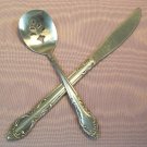 ONEIDA ROYAL BALLAD PIERCED JELLY SERVER & KNIFE NORTHLAND STAINLESS FLATWARE SILVERWARE