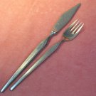STANLEY ROBERTS RAVENNA SALAD FORK & KNIFE STAINLESS FLATWARE SILVERWARE