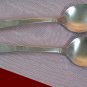 ONEIDA ESTATE 2 "W" mono SPOONS COMMUNITY STAINLESS FLATWARE SILVERWARE