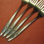 IMPERIAL SHADOW ROSE 4 PLACE FORKS PRESTIGE STAINLESS FLATWARE SILVERWARE