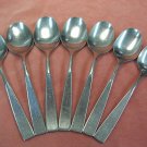 ROGERS Co ALISON or DENMARK 7 PLACE SPOONS STAINLESS FLATWARE SILVERWARE