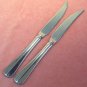 WALLACE SILVER HARTFORD 2 STEAK KNIVES STAINLESS FLATWARE SILVERWARE EPICURE